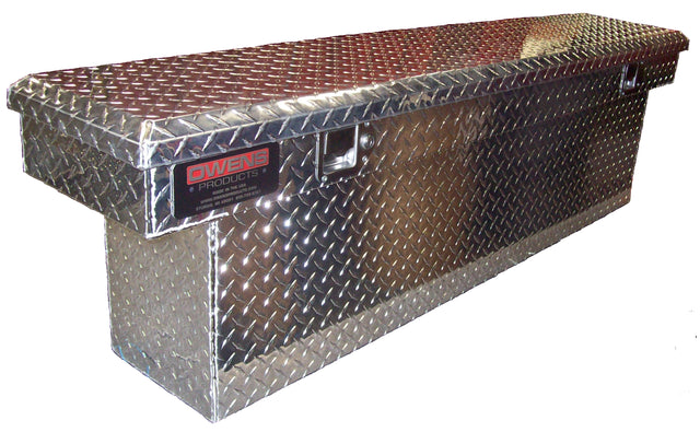 Truck Tool Box 41017B Garrison Series Crossover Style / UTV Box / Diamond Tread Aluminum / Black / Owens Products Tool Boxes Owens Products