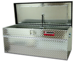 Truck Tool Box 44029 Garrison Series Utility Chest / 46.5 Inch / Diamond Tread Aluminum / Bright / Owens Products