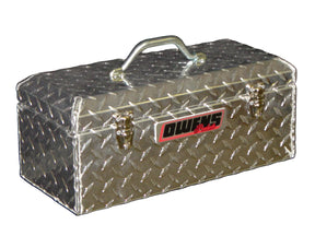 Tool Box - Tote Box 16 Inch / Diamond Tread Aluminum / Black / 44009B / Owens Products Tool Box Owens Products