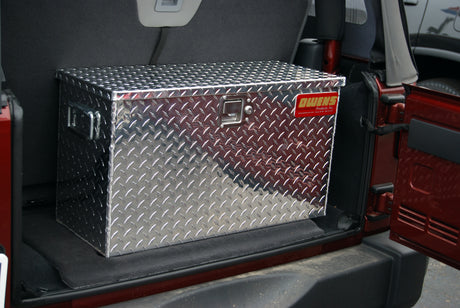 Truck Jeep Tool Box Garrison Series Utility Chest / 29 Inch / Diamond Tread Aluminum / Bright Polished / 44025 / Owens Products Tool Box Owens Products