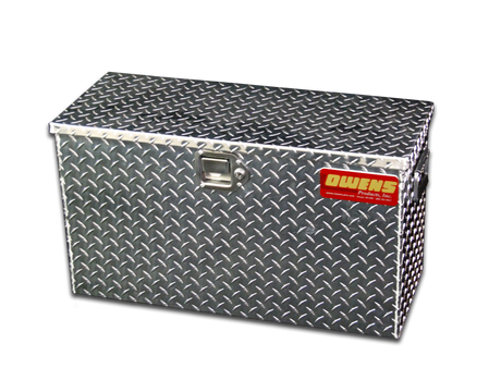 Truck Jeep Tool Box Garrison Series Utility Chest / 29 Inch / Diamond Tread Aluminum / Bright Polished / 44025 / Owens Products Tool Box Owens Products