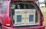 Dog Box 55018 Hunter Series Double Compartment Top Storage / 36 W X 28.5 D X 22 H / Diamond Tread Aluminum / 55018 / Owens Products Hunter Series Owens Products