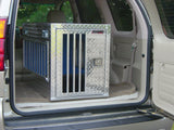 Dog Box 55019 Hunter Series Single Compartment / 21 W x 38 D x 25 H / All Seasons Vents / Diamond Tread Aluminum / Owens Products
