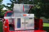 Dog Box 55056 Hunter Series Double Compartment with Top Storage / Tall / 38 W x 45 D x 32 H / All Season Vents / Diamond Tread Aluminum / Owens Products Hunter Series Owens Products