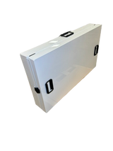 Dog Crate 55305 Professional K9 Series X-Large Collapsible Working Dog Crate / Single Compartment / 22.25 W x 41 D x 29 H / Mill Finish Aluminum / White / Owens Products