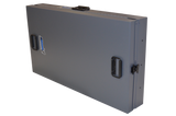 Dog Crate 55313 Professional K9 Series Large Collapsible Working Dog Crate / Single Compartment / 22.25 W x 34 D x 29 H / Mill Finish Aluminum / Gray / Owens Products
