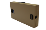 Dog Crate 55307 Professional K9 Series X-Large Collapsible Working Dog Crate / Single Compartment / 22.25 W x 41 D x 29 H / Mill Finish Aluminum / Tan / Owens Products