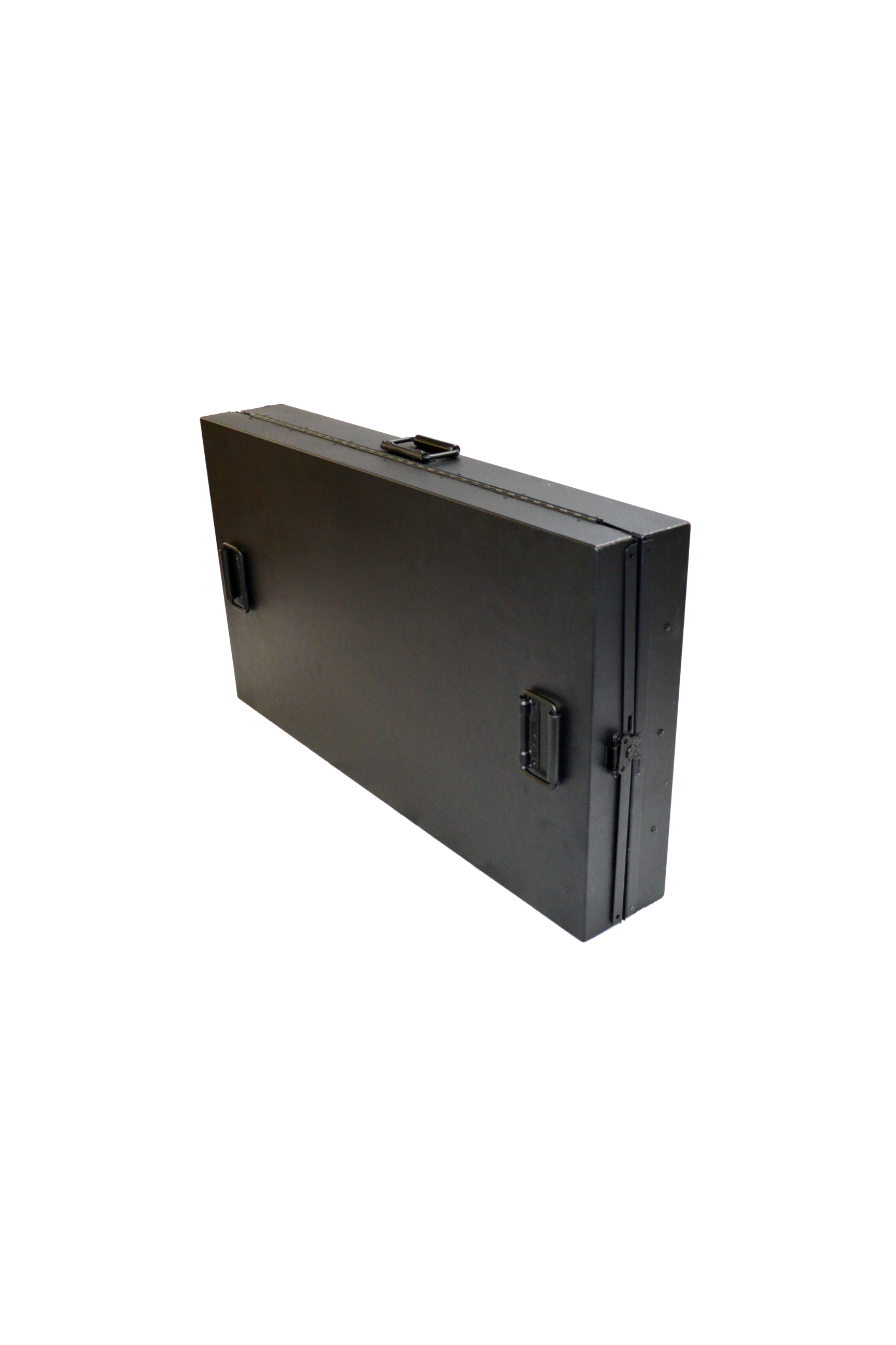Dog Crate 55311 Professional K9 Series X-Large Collapsible Working Dog Crate / Single Compartment / 22.25 W x 41 D x 29 H / Mill Finish Aluminum / Black / Owens Products