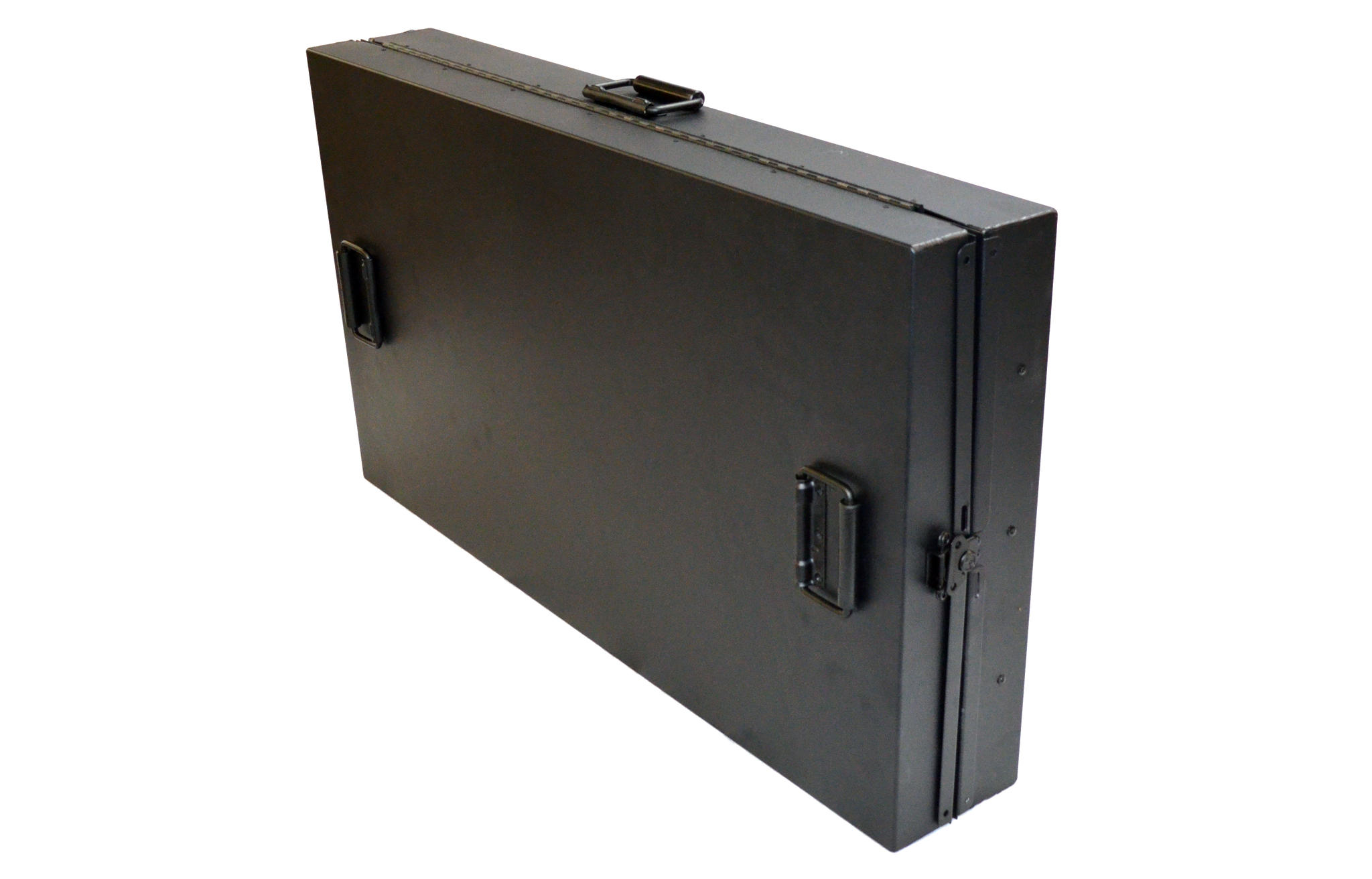 Dog Crate 55315 Professional K9 Series Large Collapsible Working Dog Crate / Single Compartment / 22.25 W x 34 D x 29 H / Mill Finish Aluminum / Black / Owens Products