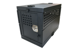 Dog Crate 55311 Professional K9 Series X-Large Collapsible Working Dog Crate / Single Compartment / 22.25 W x 41 D x 29 H / Mill Finish Aluminum / Black / Owens Products