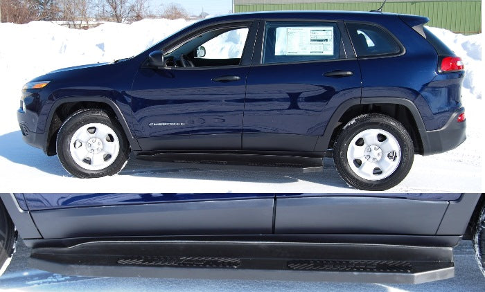 Running Boards Owens Premier Series Custom Molded TPO 14-23 Jeep Cherokee - Fits Limited & Latitude only - Boards Only TPO 67692-01 Owens Products Running Boards Owens Products