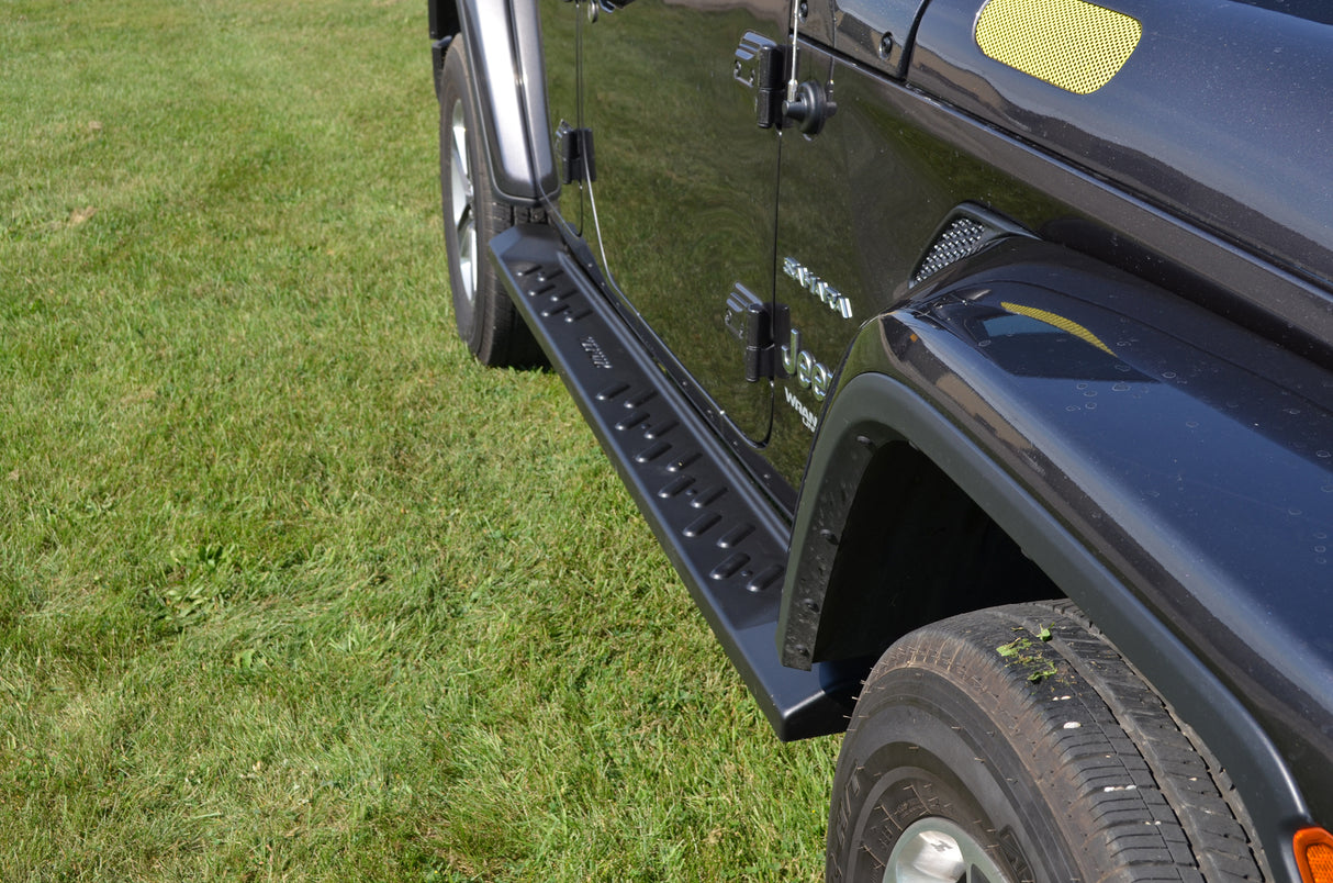 Running Boards 18-Current Jeep JLU Wrangler 4 Door / TPO Molded Boards / Owens Factory Boards Custom TPO / 68017 / Owens Products Running Boards Owens Products