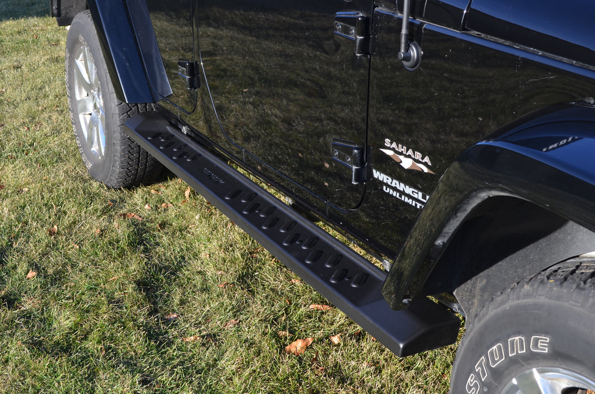 Running Boards 07-18 Jeep JKU Wrangler 4 Door / TPO Molded Boards / Owens Factory Boards Custom TPO / 68018 / Owens Products Running Boards Owens Products