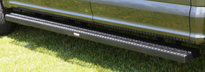 Running Boards Grip Strut Commercial 15-18 Ford F150 17-18 F250/F350/F450/F550 Super Duty W/ W/O Flares Aluminum Textured Black Owens Products Running Boards Owens Products