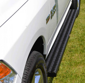 Running Boards Grip Strut Commercial 13-18 Ram 2500/3500 HD W/O Flares 13-18 2500/3500/4500/5500 W/Flares Aluminum Textured Black Owens Products Running Boards Owens Products