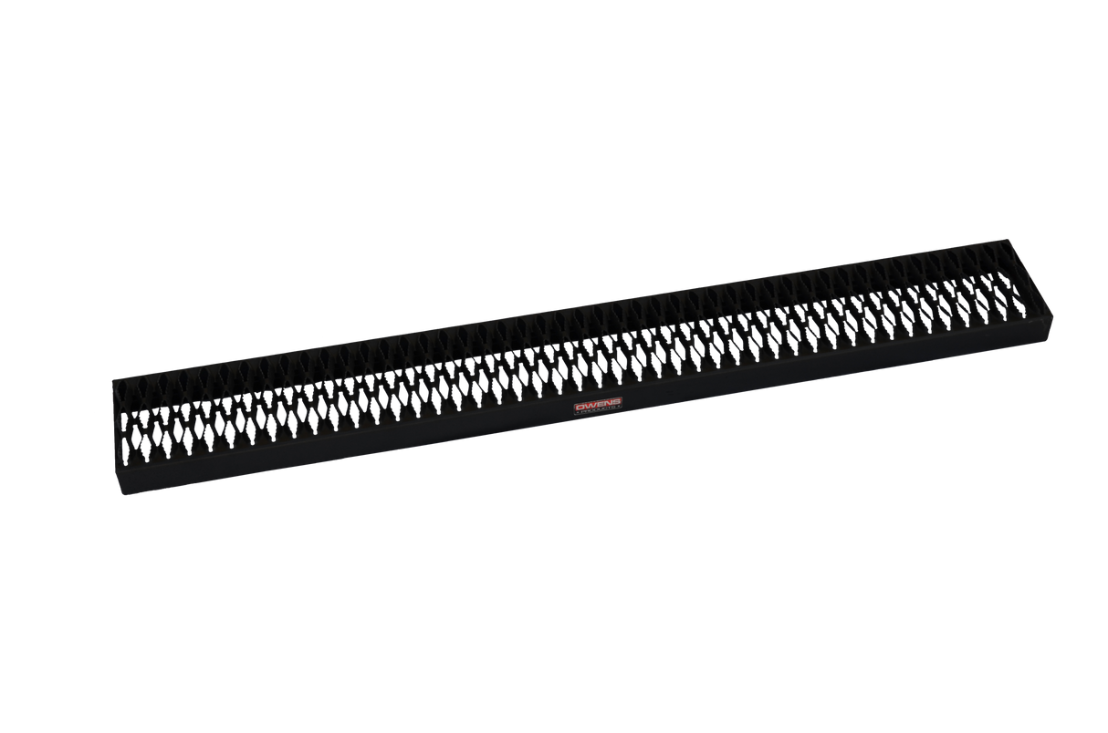 Running Boards Owens Commercial Grip Strut Aluminum Short/Long / 15-18 Ford Transit 150 250 Van 130 Inch WB / Cab & Full Length Set / Owens Products