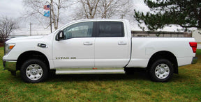Running Boards Owens Commercial Diamond W/O Stone Guard 15-17 Nissan Titan 4 Inch Riser Crew Cab Aluminum Owens Products Running Boards Owens Products