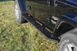Venum Diamond Plate Starburst Running Boards For 07-18 JKU 4 Door / Black / Brackets Included / 850031096 / Owens Products Running Board Owens Products