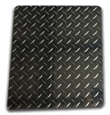 Mud Flaps 861218D Owens Classic Aluminum Mudflaps / Rectangular / Diamond Tread Aluminum / Universal Fit / 12 x 18 / Bright / Owens Products Mud Flaps Owens Products