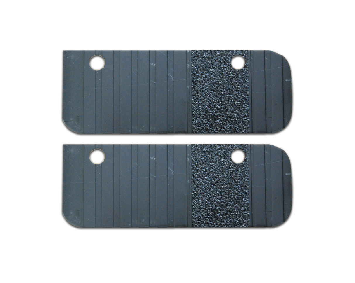 Running Board End Cap Transender Extruded Aluminum Black Owens Products C7000ECB End Caps Owens Products