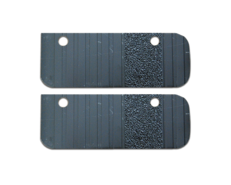 Running Board End Cap Transender Extruded Aluminum Black Owens Products C7000ECB End Caps Owens Products