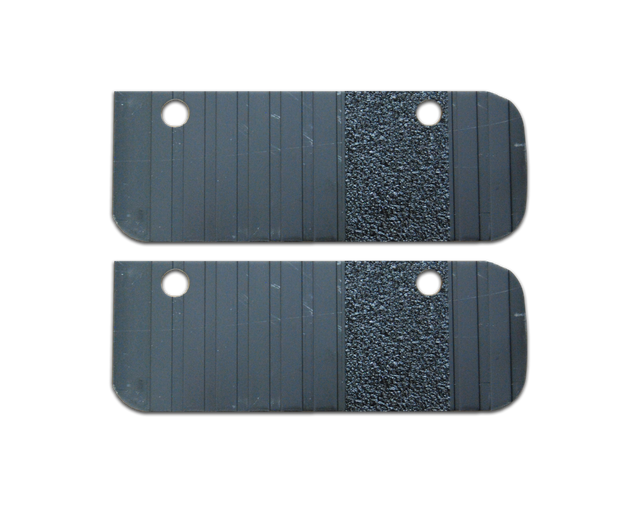 Running Board End Cap Transender Extruded Aluminum Black Owens Products C7000ECB End Caps Owens Products