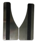 Mud Flaps Owens Classic Aluminum Mudflaps / Moon Cut / Extruded Aluminum / Universal Fit / 6.5 x 16 / Satin / Owens Products Running Board Owens Products