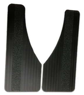 Mud Flaps Classic Series Running Board Mud Flaps Radius Cut Aluminum Extruded Black Mud Flaps Owens Products Mud Flaps Owens Products