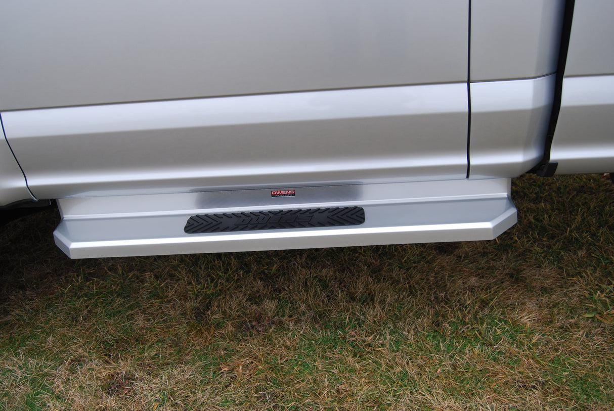 Running Boards GlaStep Plus Custom Molded Fiberglass 15-Current F150/F250/F350 Light Duty/Super Duty Pickup Standard Cab Boards Only Owens Products Running Boards Owens Products