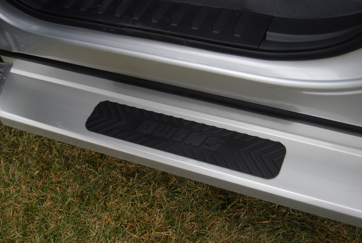 Running Boards GlaStep Plus Custom Molded Fiberglass 15-Current F150/F250/F350 Light Duty/Super Duty Pickup Super Crew Cab Boards Only Owens Products Running Boards Owens Products