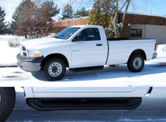 Owens Premier Series Custom Molded ABS Running Boards / Black / RAM / 2009-2016 / Crew Cab with Flares / Owens Products / 67073