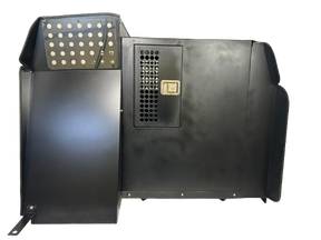 Dog Crate 55325 Professional K9 Series Chevrolet 2021-Current Tahoe 2/3-1/3 K9/Prisoner Vehicle Insert / Mill Finish Aluminum / Black / Owens Products Professional K9 Series Owens Products