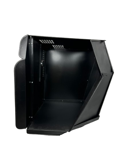 Dog Crate 55325 Professional K9 Series Chevrolet 2021+ Tahoe 2/3-1/3 K9/Prisoner Vehicle Insert / Mill Finish Aluminum / Black / Owens Products