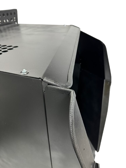 Dog Crate 55325 Professional K9 Series Chevrolet 2021+ Tahoe 2/3-1/3 K9/Prisoner Vehicle Insert / Mill Finish Aluminum / Black / Owens Products