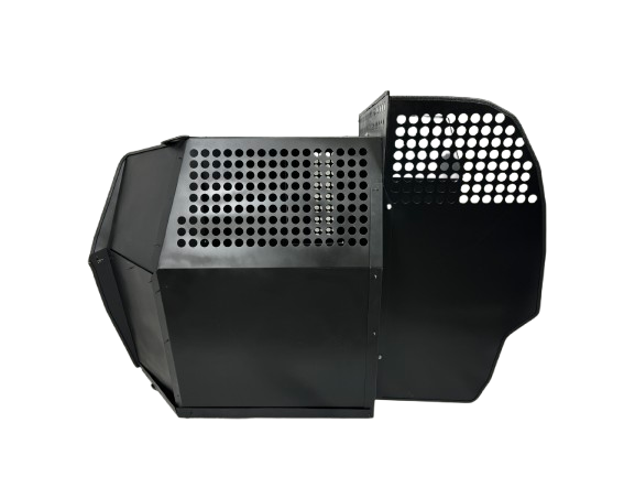 Dog Crate 55325W Professional K9 Series Chevrolet 2021+ Tahoe 2/3-1/3 K9/Prisoner Vehicle Insert / Mill Finish Aluminum / White / Owens Products