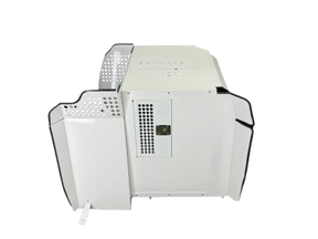 Dog Crate 55330W Professional K9 Series Dodge 2011-Current Durango 2/3-1/3 K9/Prisoner Vehicle Insert / Mill Finish Aluminum / White / Owens Products Professional K9 Series Owens Products