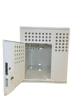 Dog Crate 55328 Professional K9 Series Tactical Single Compartment / End Door / 24 W x 36 D x 29 H / Holes for Ventilation / Mill Finish Aluminum / Owens Products