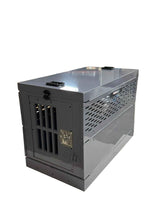 Dog Crate 55306G Professional K9 Series X-Large Collapsible Working Dog Crate / Single Compartment / 22.25 W x 41 D x 29 H / Mill Finish Aluminum / Glossy Gray / Owens Products Professional K9 Series Owens Products