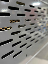 Dog Crate 55306G Professional K9 Series X-Large Collapsible Working Dog Crate / Single Compartment / 22.25 W x 41 D x 29 H / Mill Finish Aluminum / Glossy Gray / Owens Products Professional K9 Series Owens Products