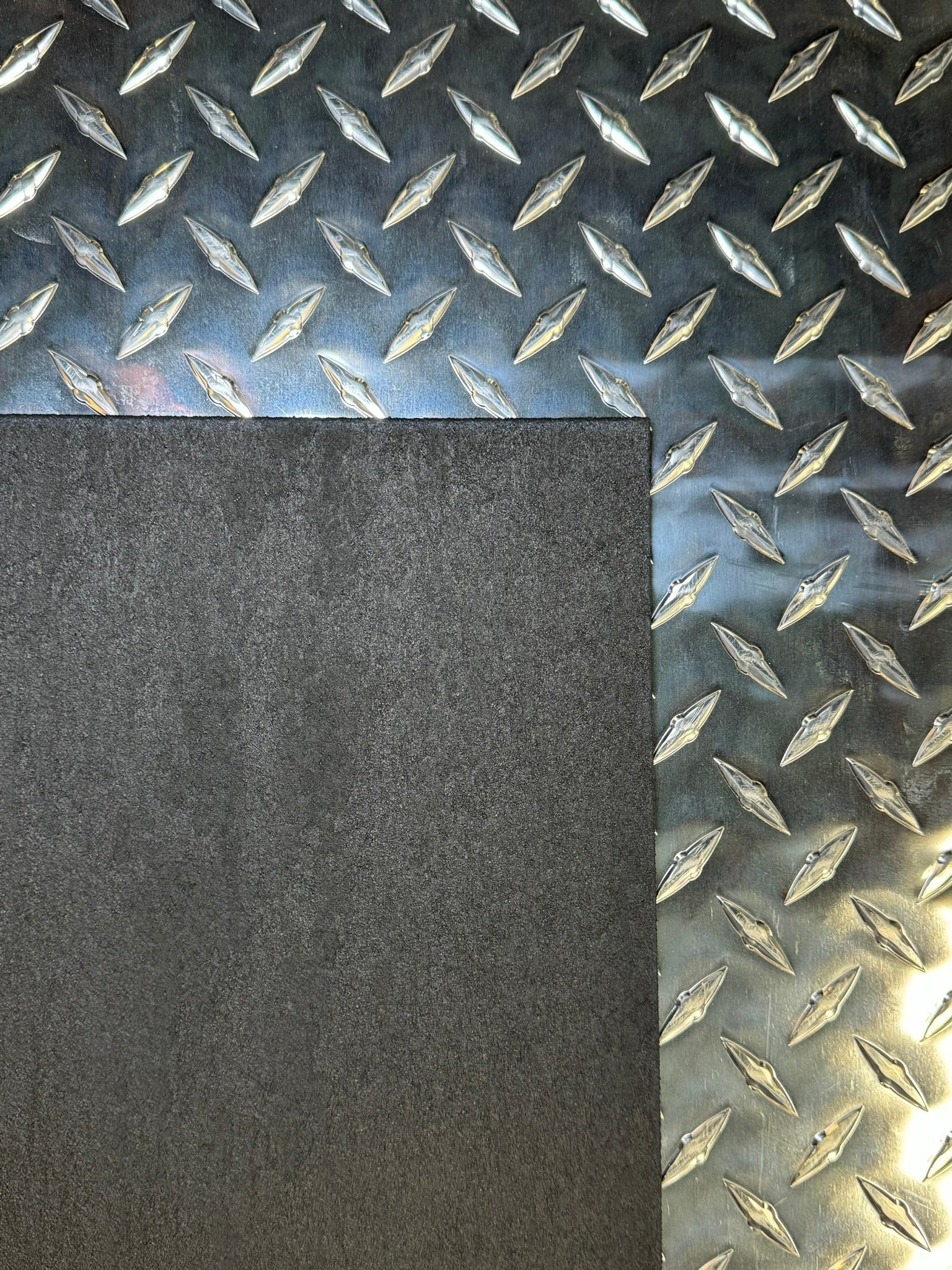 Rubber Floor Mats 55205 for Hunter Series Dog Box Compartments / Fits 48 W x 45 D Inch Boxes / Pair / Owens Products