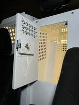 Dog Crate 55330 Professional K9 Series Dodge 2011+ Durango 2/3-1/3 K9/Prisoner Vehicle Insert / Mill Finish Aluminum / Black / Owens Products