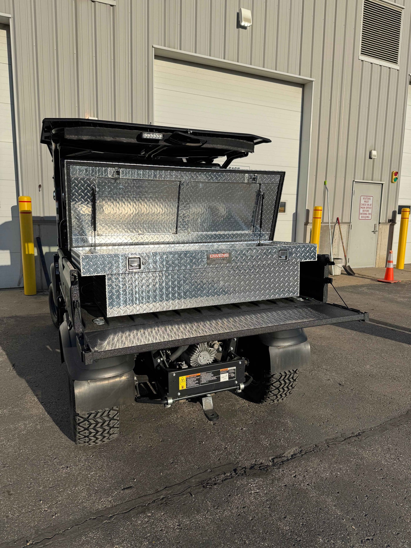Truck Tool Box 41022 Garrison Series Under-Cover Crossover Style / ATV/UTV / Diamond Tread Aluminum / Bright / Owens Products Tool Boxes Owens Products