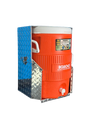 RaceMates 39206T Truck Mount Drink Water Cooler Holder with Lockable Lid / 5 Gallon Cooler Rack / Diamond Tread Aluminum / Owens Products RaceMate Owens Products