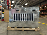 Dog Box 55044 Hunter Series Double Compartment with Top Storage / 48 W x 45 D x 32 H / Tall / All Seasons Vents / Diamond Tread Aluminum / Owens Products Hunter Series Owens Products