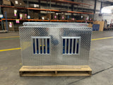 Dog Box 55044 Hunter Series Double Compartment with Top Storage / 48 W x 45 D x 32 H / Tall / All Seasons Vents / Diamond Tread Aluminum / Owens Products Hunter Series Owens Products