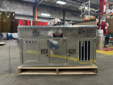 Dog Box 55006 Hunter Series Double Compartment with Top Storage / 48 W x 45 D x 26 H / Standard Vents / Diamond Tread Aluminum / Owens Products Hunter Series Owens Products