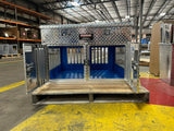 Dog Box 55478 Hunter Series Shallow Double Compartment with Top Storage / 38 W X 36 D X 26 H / Shallow / All Season Vents / Diamond Tread Aluminum / Owens Products Hunter Series Owens Products