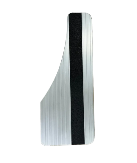 Mud Flaps Owens Classic Aluminum Mudflaps / Moon Cut / Extruded Aluminum / Universal Fit / 6.5 x 16 / Nickel / Owens Products Running Board Owens Products
