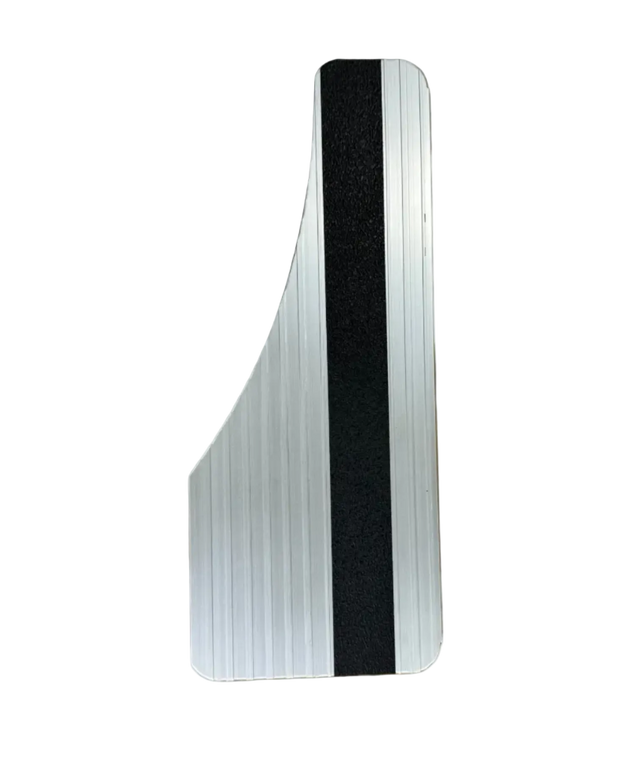 Mud Flaps Owens Classic Aluminum Mudflaps / Moon Cut / Extruded Aluminum / Universal Fit / 6.5 x 16 / Nickel / Owens Products Running Board Owens Products