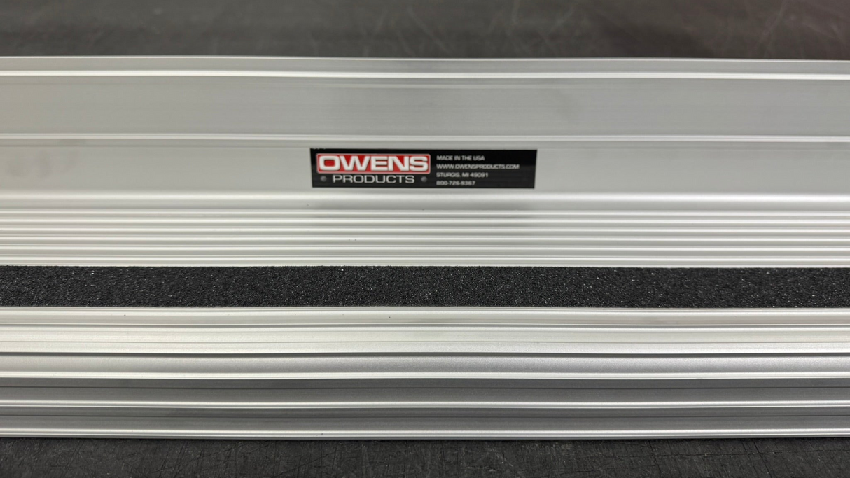 Running Boards Classic Series Extruded 4 Inch 19-Current Ram 1500/2500/3500 Crew Cab Aluminum Nickel Owens Products Running Board Owens Products